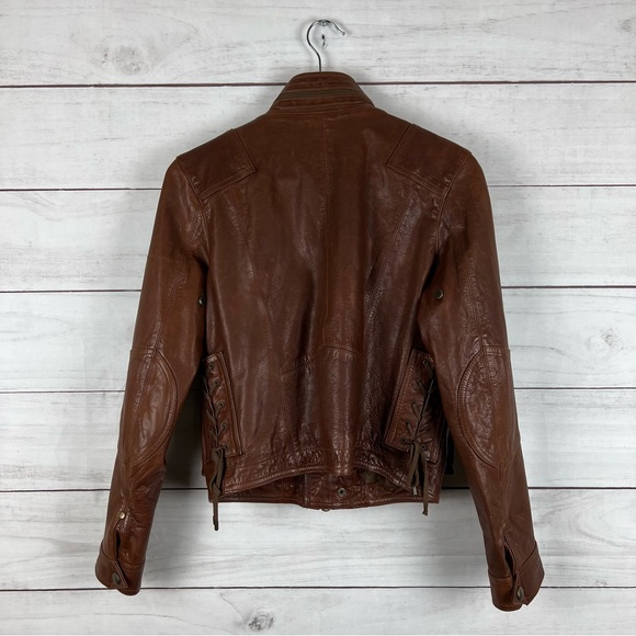 Polo Ralph Lauren Leather Jacket Size 8 - Picture 2 of 8